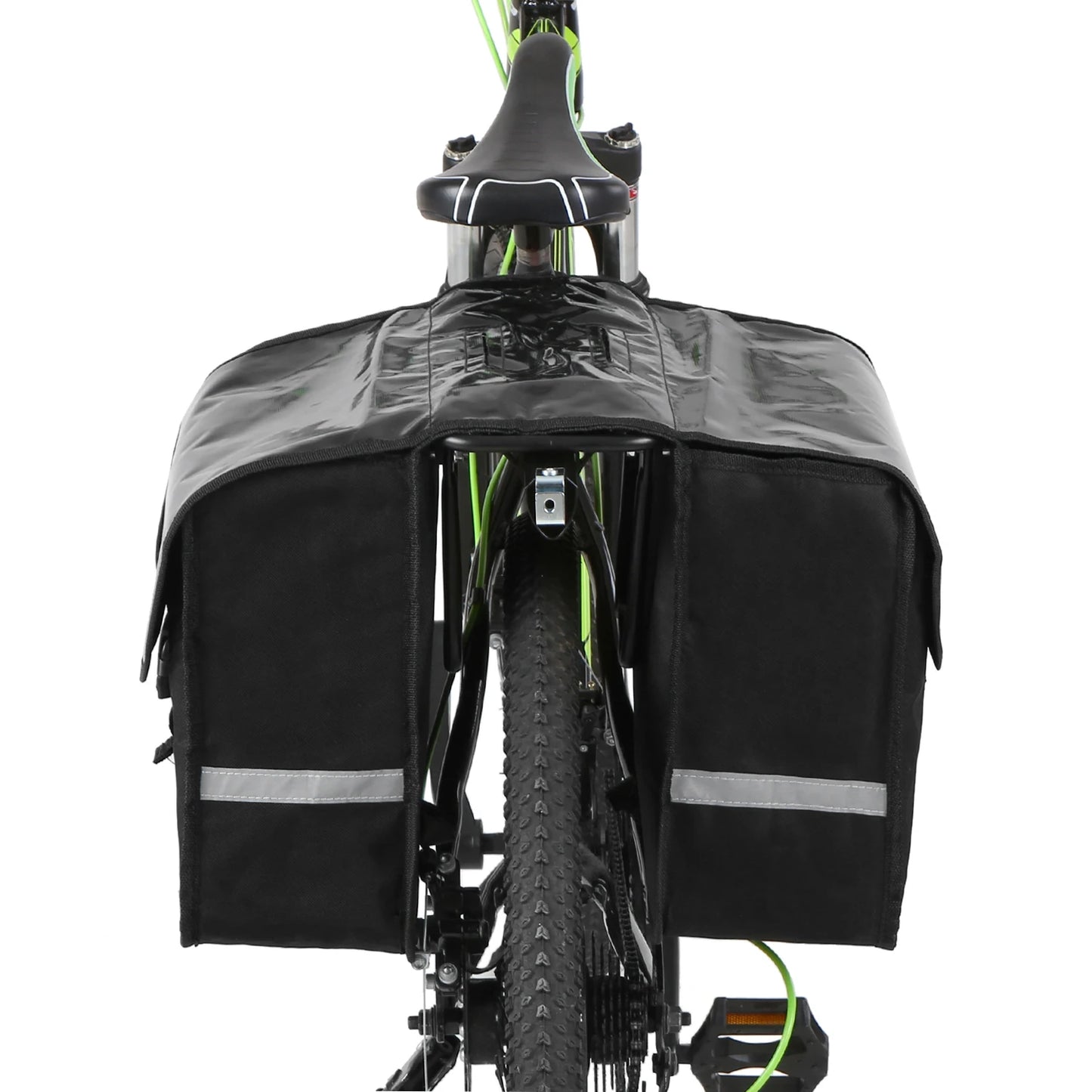New 28L Bike Trunk Bag Water Resistant Bicycle Rear Seat Carrier Bag Rack Trunk Bags Bike Pannier Bicycle Traveling Bag