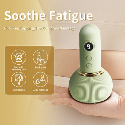 Electric Cupping Massager Vacuum Suction Anti Cellulite Beauty Health Scraping Infrared Heat Body Slimming Massage