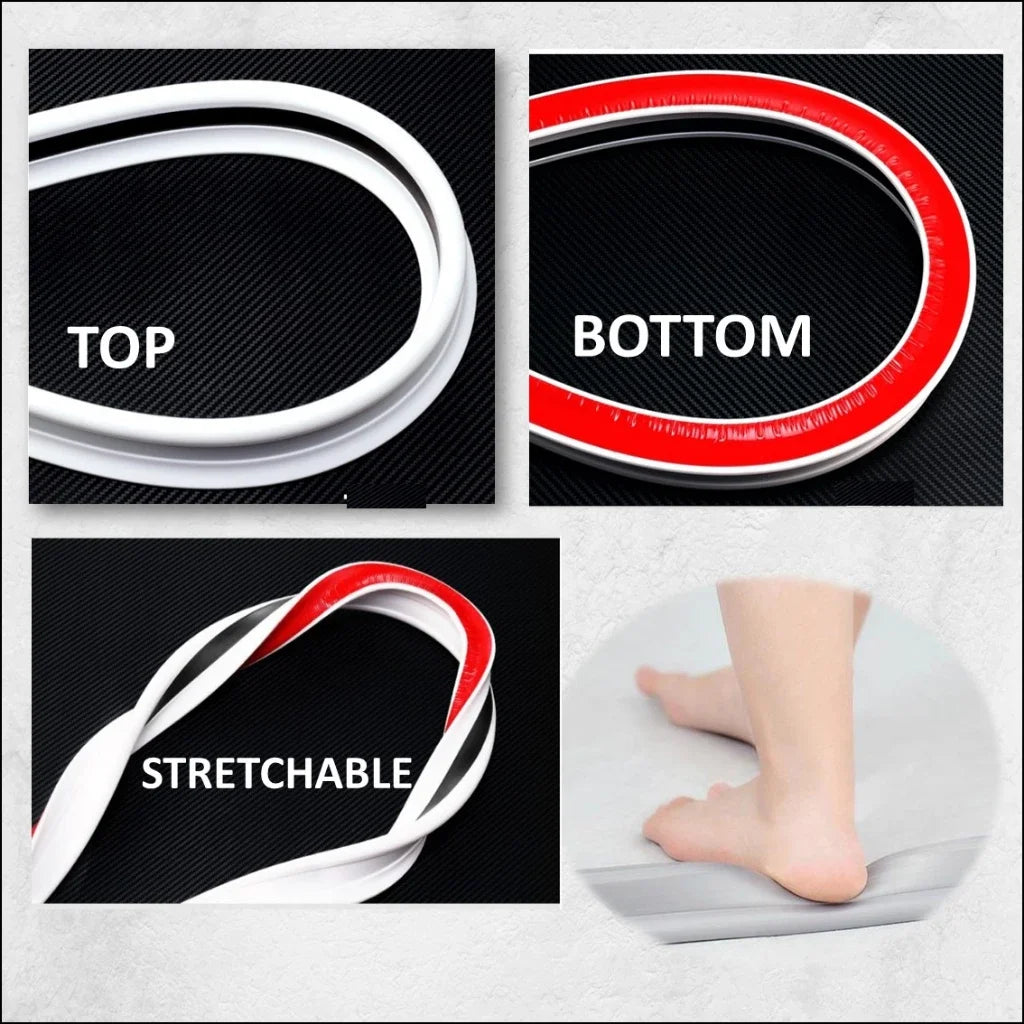Bathroom Silicone Bendable Water Retaining Strip Shower Water Barrier Highl for Kitchen Separation Shower Accessories