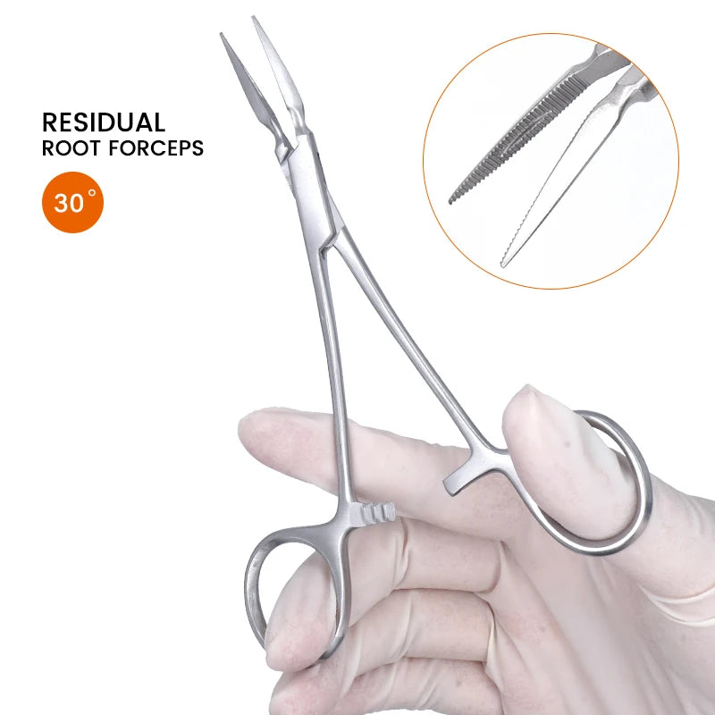 Dental Residual Root Tweezers Forceps Tooth Extractor Plier Fragment Minimally Invasive Cutter Dentistry Surgical Instrument