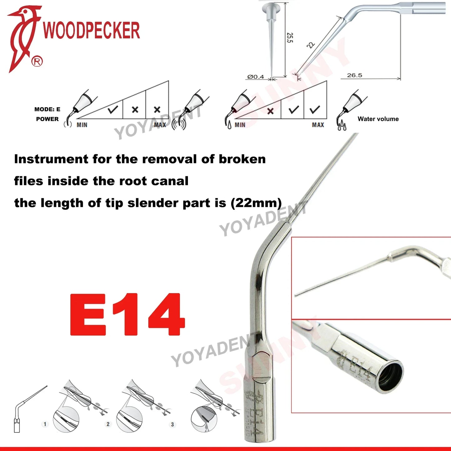 Woodpecker Dental Scaler Tips Ultrasonic Tooth Cleaning Machine Cutter Head Endo Perio Scaling Tips Fit EMS UDS Scaler Handpiece