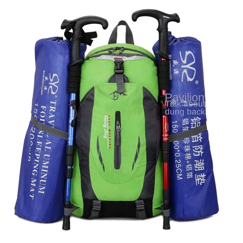 High-quality Nylon Waterproof Travel Backpack Men and Women Mountaineering Travel Bag Hiking Backpack Outdoor Sports Schoolbag