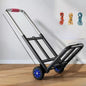 Foldable Stainl Steel Hand-Pulled op Cart for Lage Transport Double Trailer Small Goods Trolley Pu Cart Water