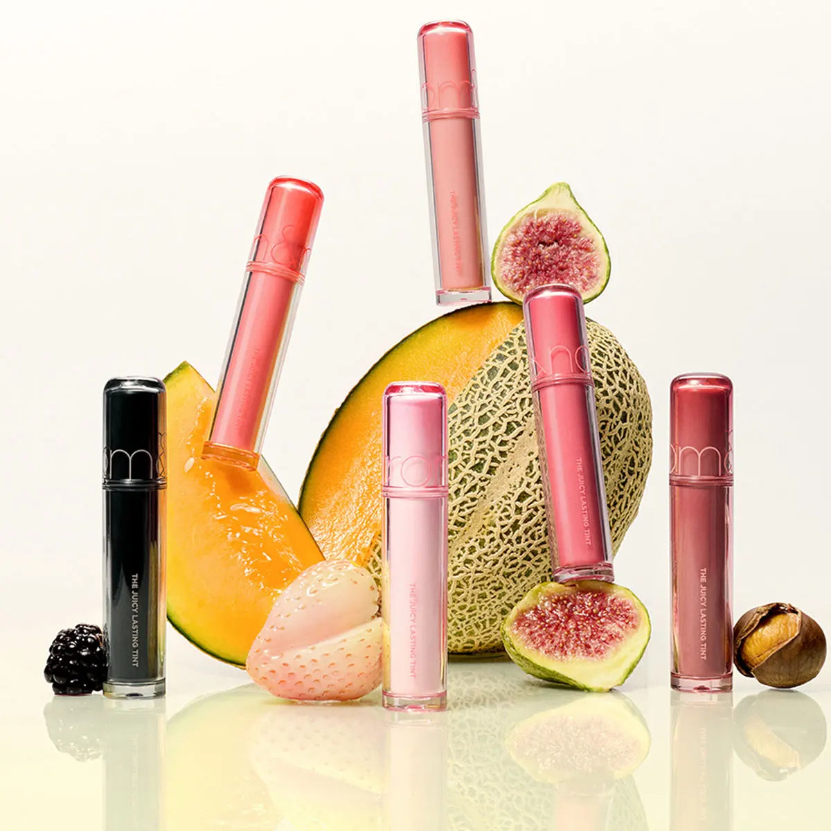 rom&nd THE JUICY LASTING TINT-11 Shades,Lightweight Hydrating,Mirror Shine Finish,Special Edition,Sparkle,K-Beauty,Korean Makeup