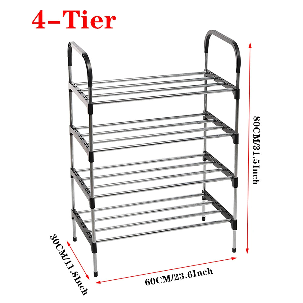 【Lifeideas】3/4/5 Tiers Shoe Rack Organizer Stackable Space Saving Shoe Shelf