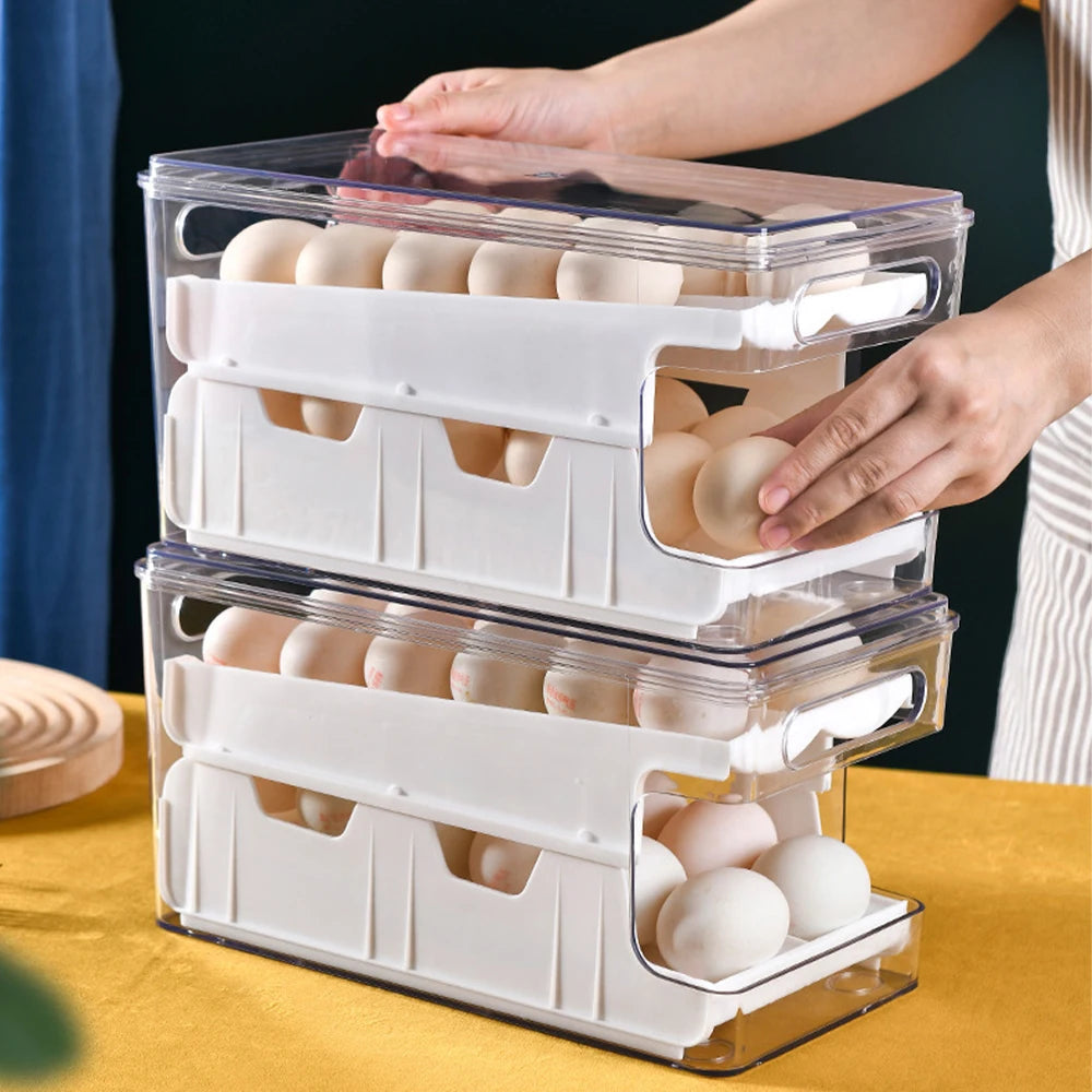 【Lifeideas】2-Layer Scrolling Egg Holder Storage Rack