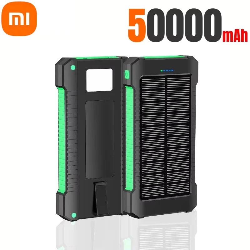 Xiaomi 500000mAh Solar Power Bank Large Capacity Super Fast Charging Outdoor Portable External Battery for iPhone Huawei Samsung