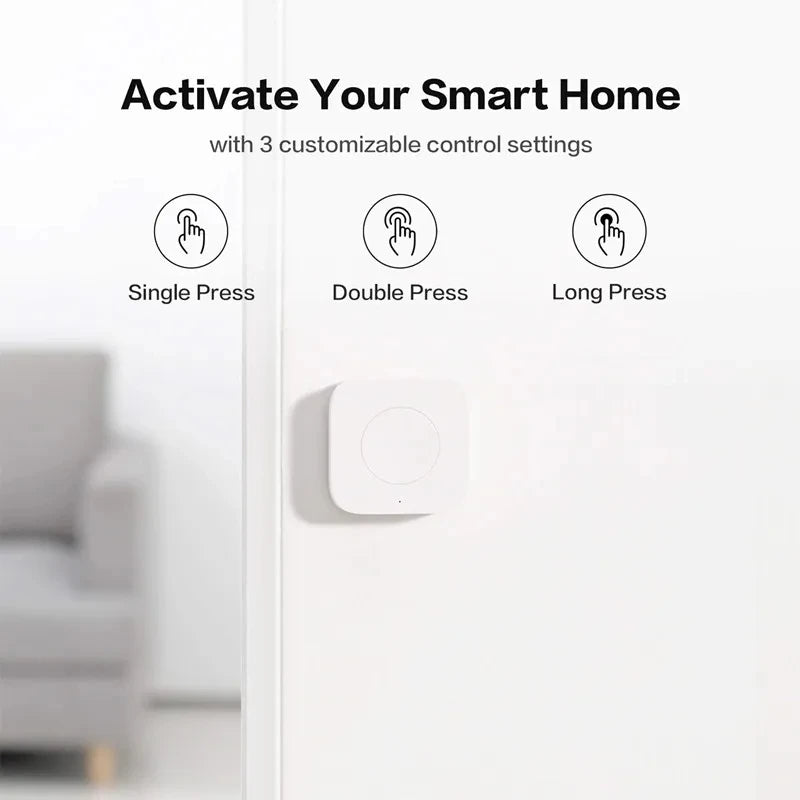 Aqara Smart Wireless Switch Key Remote Control ZigBee Compatible for Xiaomi Home Mijia Intelligent Application No Gyro Built-in