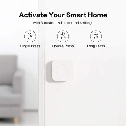 Aqara Smart Wireless Switch Key Remote Control ZigBee Compatible for Xiaomi Home Mijia Intelligent Application No Gyro Built-in