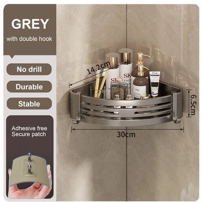 Bathroom Shelf for Shower Wall Mounted Shampoo Bottle Orangizer Shower Corner Rack Storage Punch-free Bathroom Accessories