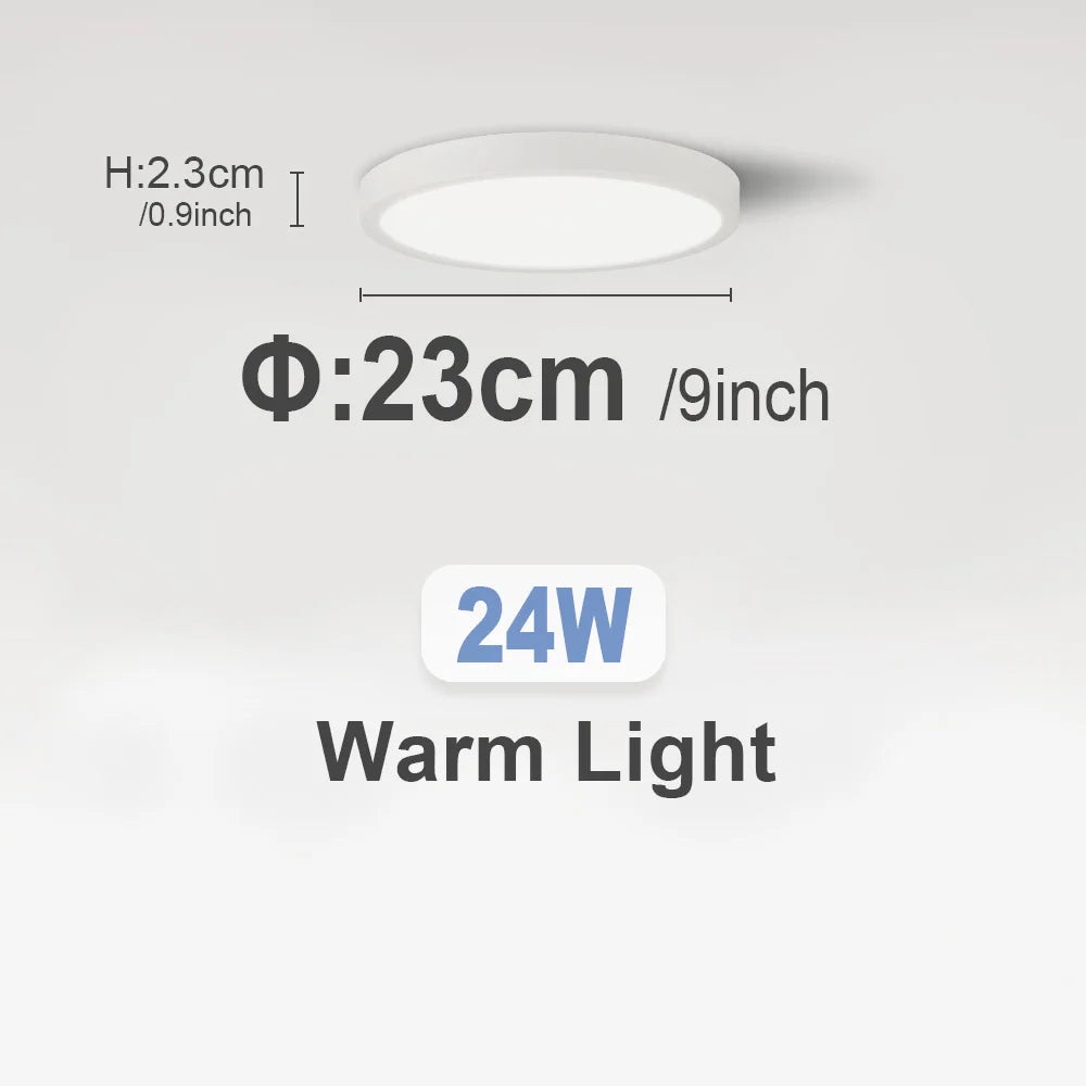 LED Ceiling Lights 220V Ultra-thin Ceiling Lamps Modern Chandelier Panel Lighting Fixture Waterproof Dustproof Three Proof Light