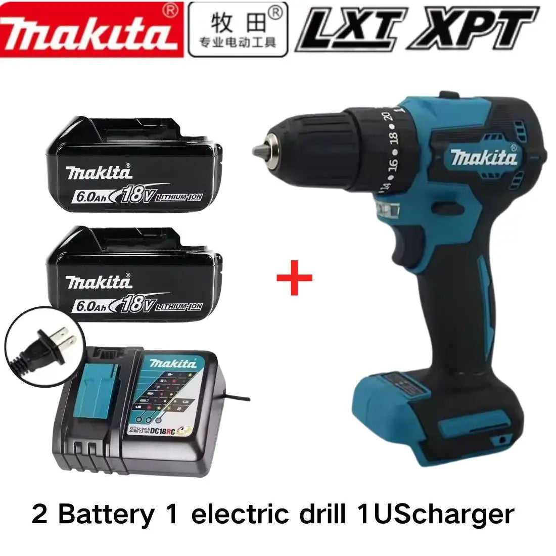 100%Original Makita DDF487 Cordless Driver. Drill Brushless Electric Impact Screwdriver Rechargeable Power Tool 18V With battery