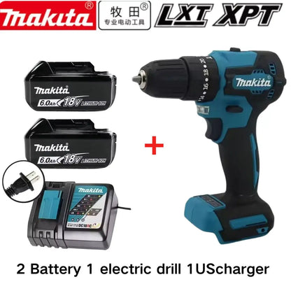 100%Original Makita DDF487 Cordless Driver. Drill Brushless Electric Impact Screwdriver Rechargeable Power Tool 18V With battery