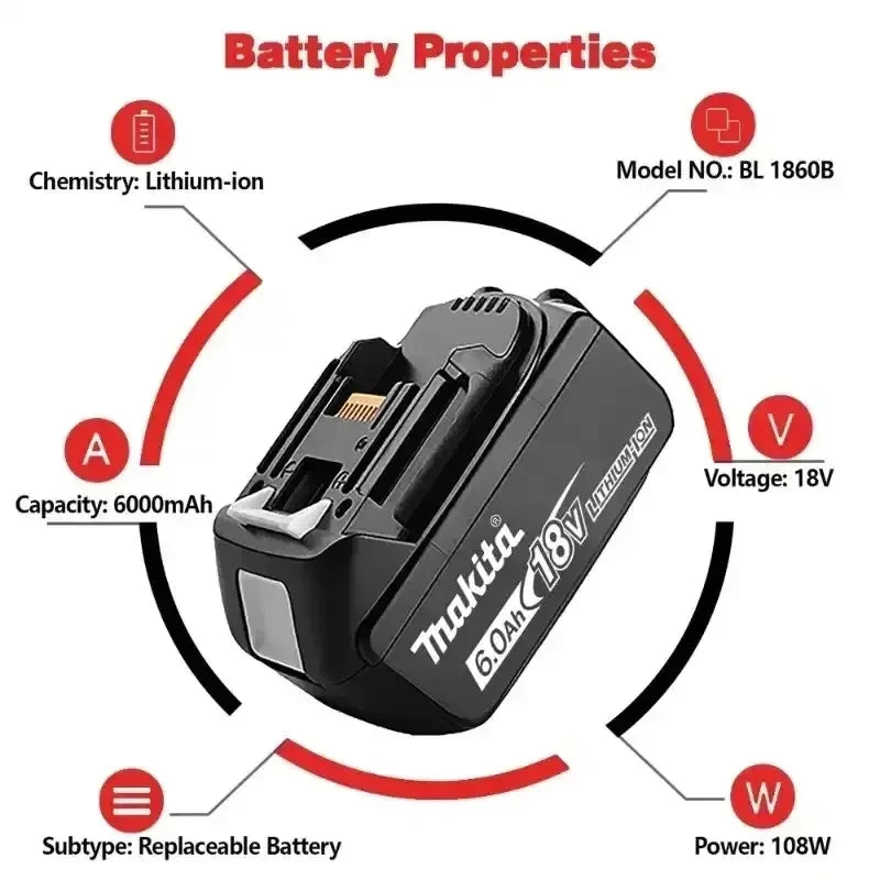 2026 Makita DDF487 10mm brushless 18V lithium-ion charging impact drill,high torque electric screwdriver Makita 18V Battery