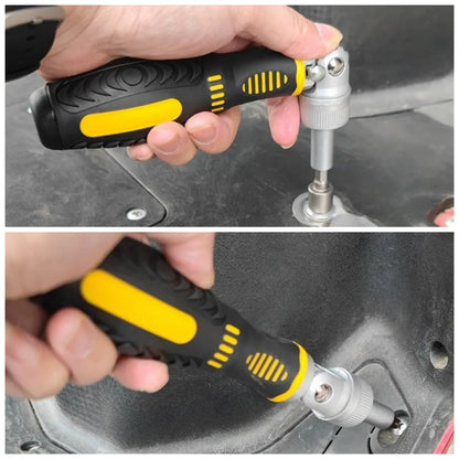 72-Tooth Ratchet two-way screwdriver Set bendable labor-saving screwdriver bit kit one-word cross Household maintenance tool