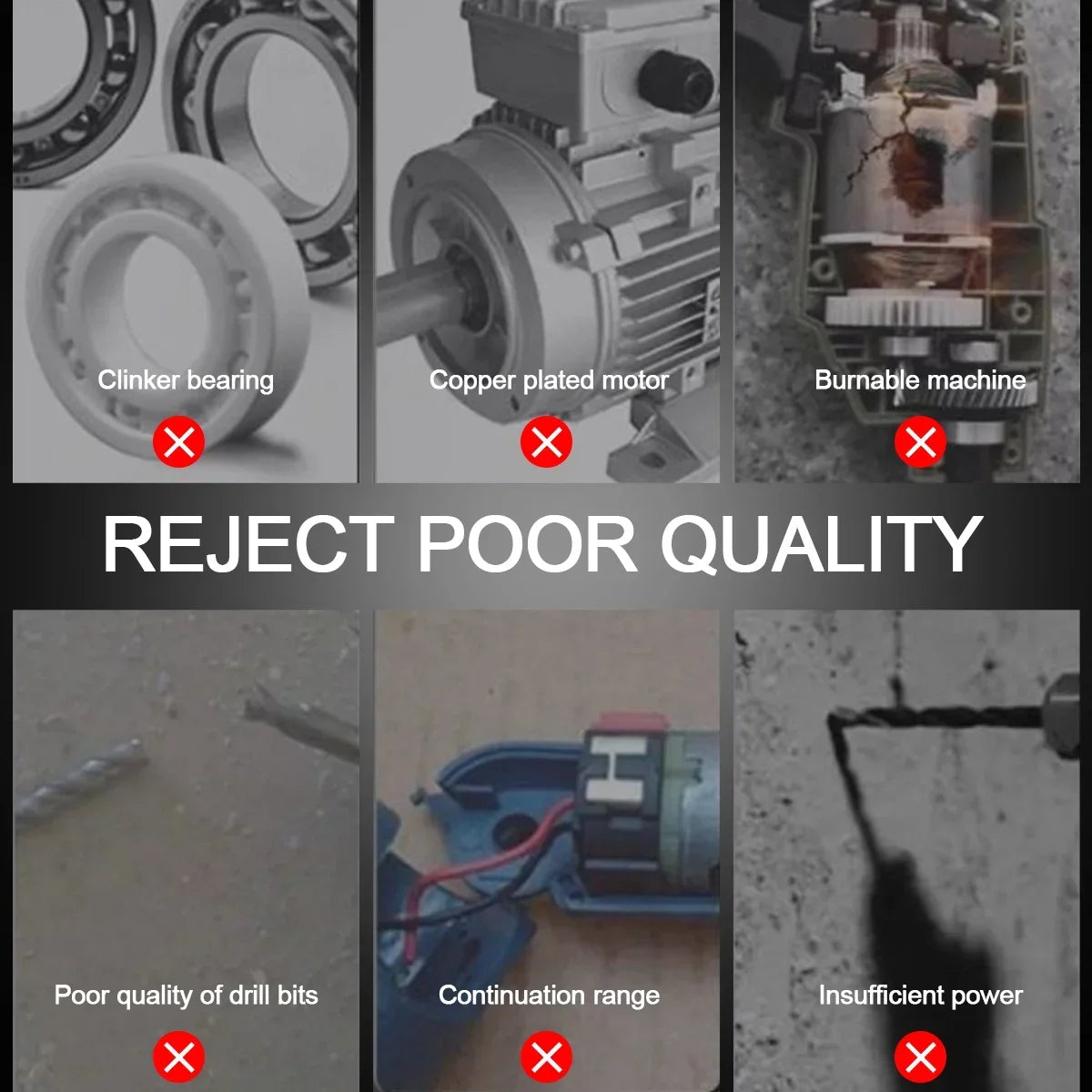 21V Brushless Electric Impact Driver Screwdriver Handheld Drill Set +2X Battery