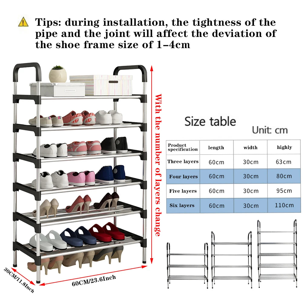 【Lifeideas】3/4/5 Tiers Shoe Rack Organizer Stackable Space Saving Shoe Shelf