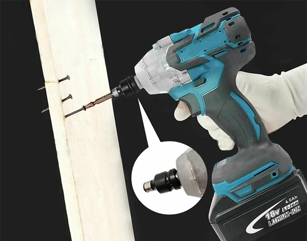 520NM Brushless Electric Impact Wrench Cordless Wrench Screwdriver PowerTool For Makita 18V Battery Pin