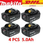 Makita Power Tool Rechargeable Lithium-ion Battery 5.0Ah 6.0Ah 9.0Ah 18V BL1860B BL1860 BL1850 BL1830 BL1815