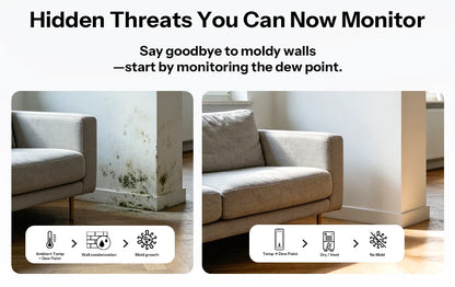 SONOFF Zigbee Temperature and Humidity Sensor Smart Home Airguard TH Lite SNZB-02B Ewelink APP Control Work With Alexa Google
