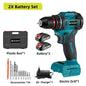 NEWBENY 10mm Brushless Electric Drill Screwdriver 21+2 Torque Cordless DIY Household Drill Tool For Makita 18-21V Battery Pin
