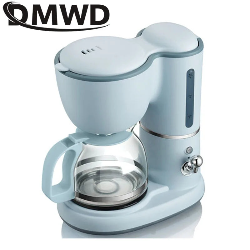 550W Espresso Coffee Machine Drip Coffee Maker 600ml Teapot Glass Bottle Coffee Powder Drip Proof Filter Insulated Teapot 220V