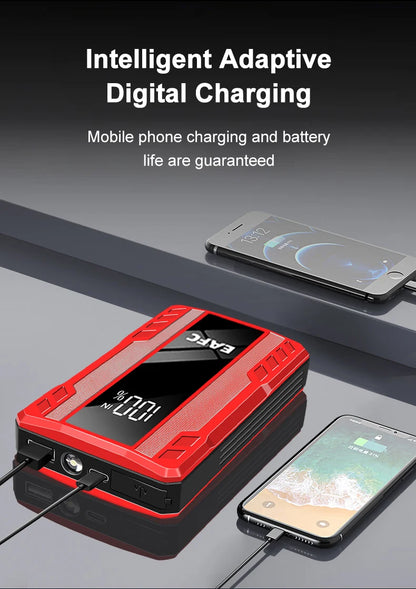 EAFC 1000A/1200A Jump Starter Power Bank Portable Charger Starting Device for 3.0L Emergency Car Battery Jump Starter