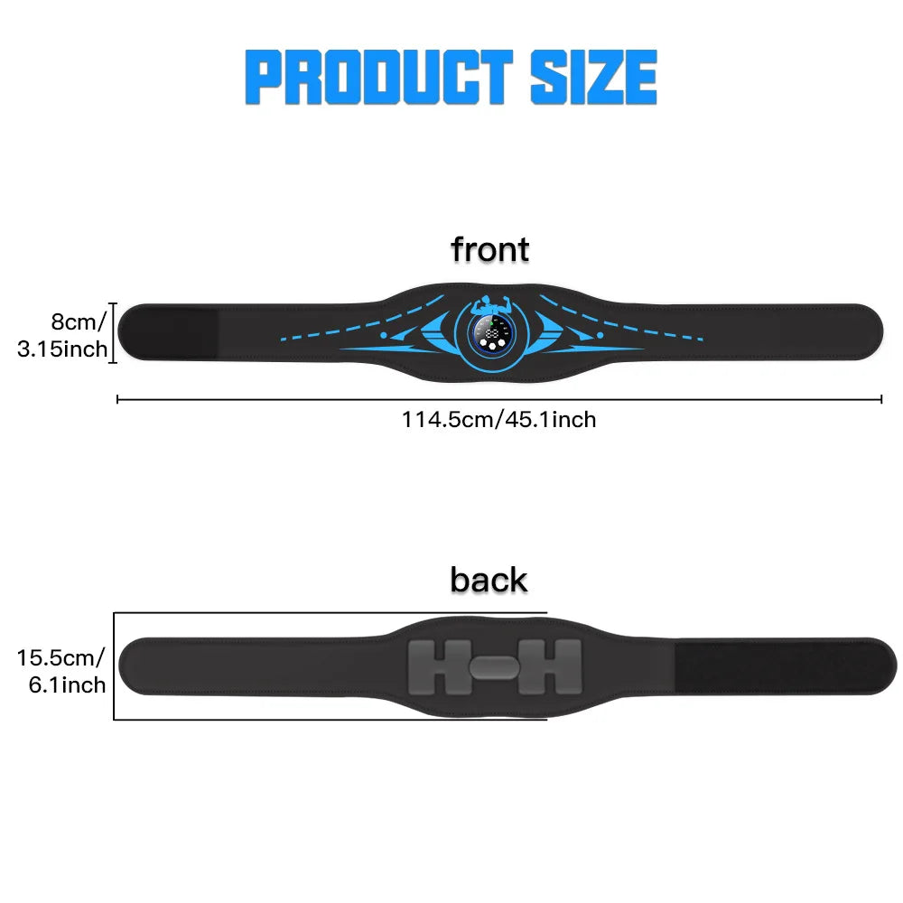 EMS Abdominal Toning Belt Muscle Stimulator Toner ABS USB Body Slimming Shaping Body Massager Lose Weight Home Gym Fitness