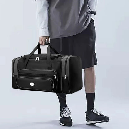 Travel Duffle Bag for Men Women with Shoe Compartment Weekender Bag Adjustable Strap Gym Bag Tote Bag for Sports Bussiness Trip