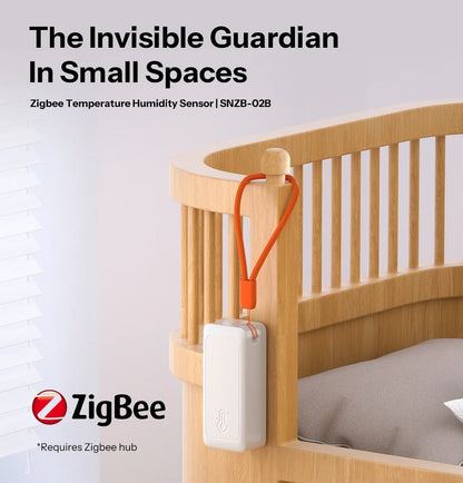 SONOFF Zigbee Temperature and Humidity Sensor Smart Home Airguard TH Lite SNZB-02B Ewelink APP Control Work With Alexa Google