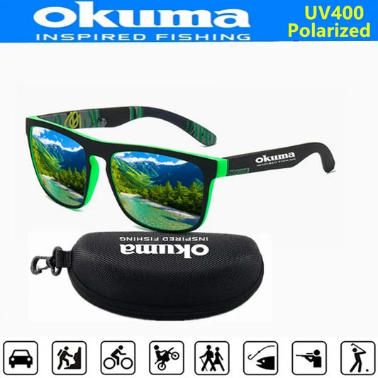 Okuma Polarized Fishing Glasses, UV Protection Outdoor Fishing Sunglasses with Case, Limited Time Discount Fishing Eyewear for A