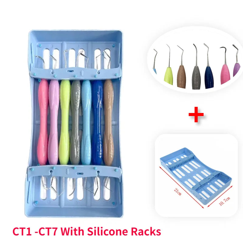 Dental Composite Resin Filling Filler Spatulas Autoclavable Autoclavable Disinfection Box Dentistry Restoration Instrument Tools