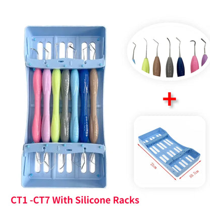 Dental Composite Resin Filling Filler Spatulas Autoclavable Autoclavable Disinfection Box Dentistry Restoration Instrument Tools