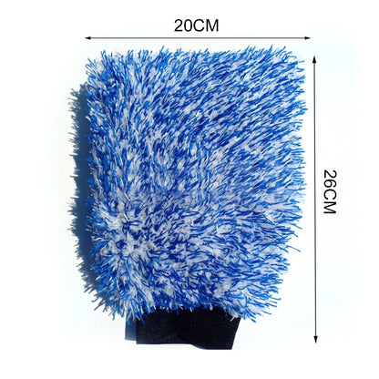 1pc Microfiber Wash Mitt Luxury Car Washing Detailing Cleaning UK