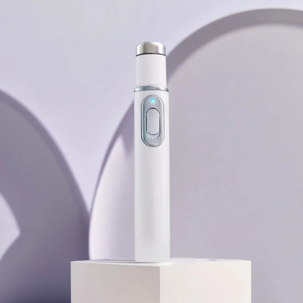Blue Light Therapy Acne Pen Heated Eye Beauty Device Eye Massage Instrument for Dark Circles Eye Bags Puffiness Under Eyes