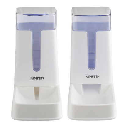 Voltsify 2-in-1 Automatic Pet Feeder & Water Dispenser Set, Non-Slip Base, Detachable for Easy Cleaning, Durable PP Plastic
