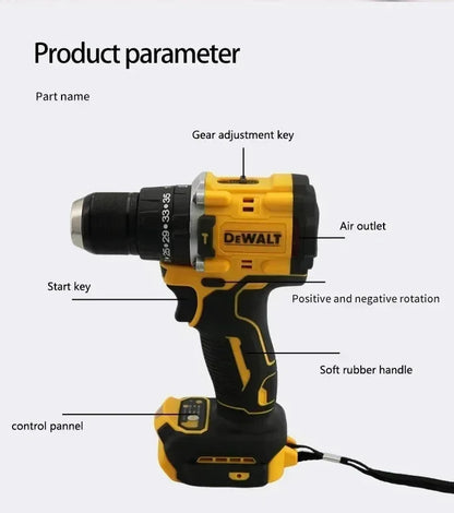 DEWALT DCD805 20V High - Performance Brushless Cordless Impact Drill & Screwdriver - Ideal for Pros & DIYers