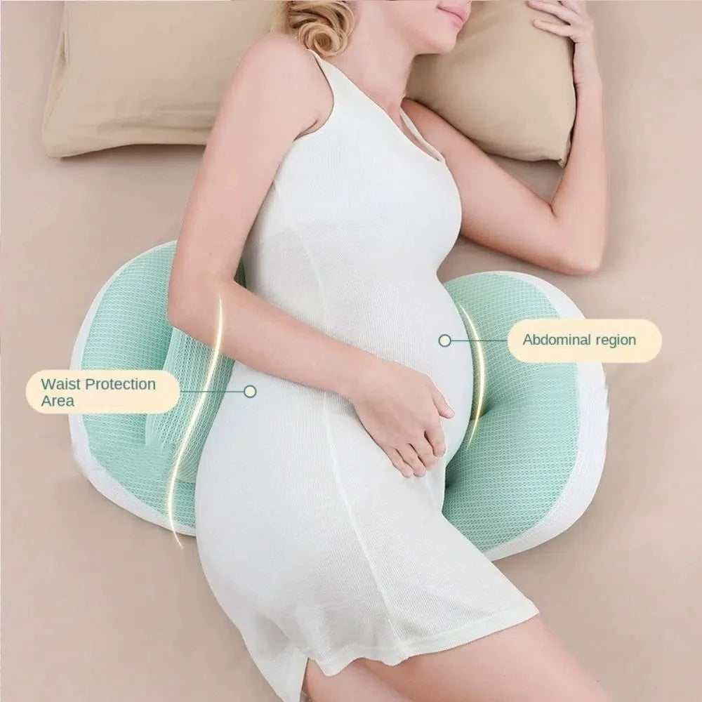 Pregnant Women's Waist Pillow U Shaped Comfort Maternity Pillow Soft Abdominal Support Pregnancy Cushion Sleeping Cushion