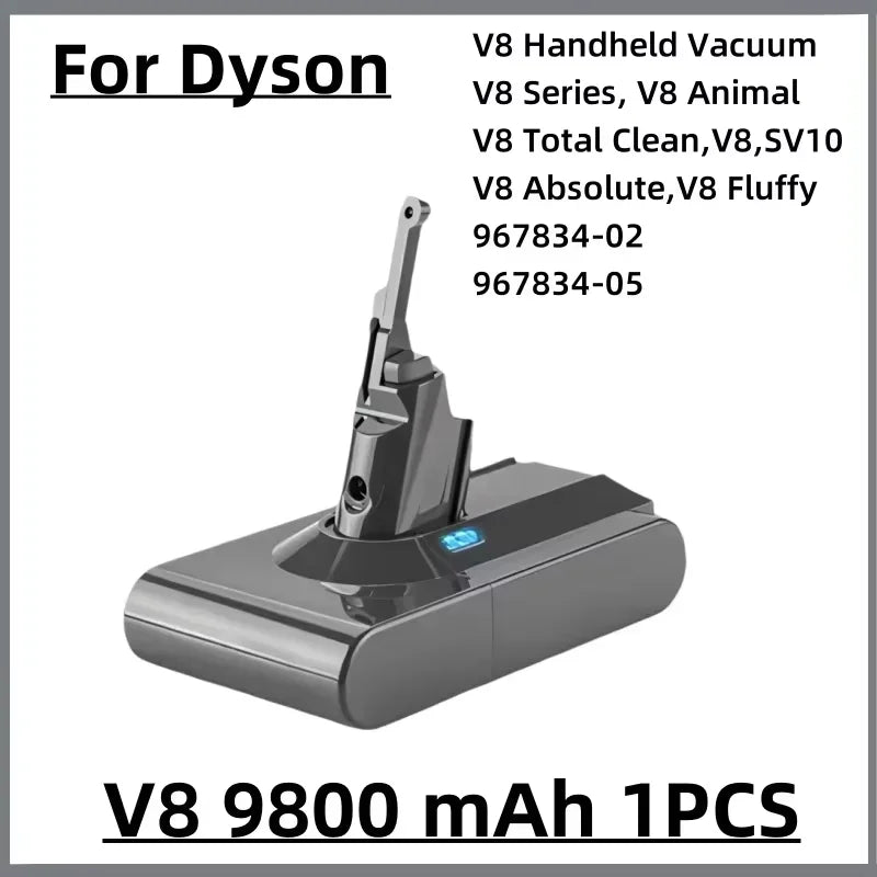 Vacuum Cleaner rechargeable Battery for Dyson V6 V7 V8 V10 V11 V15 Series SV07 DC62 DC58 DC31 Absolute Fluffy