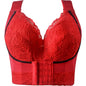 Plus Size Push Up Bra Wireless Front Closure - Seamless Comfort Bralette for Women, No Underwire Lift Support T-Shirt Bra
