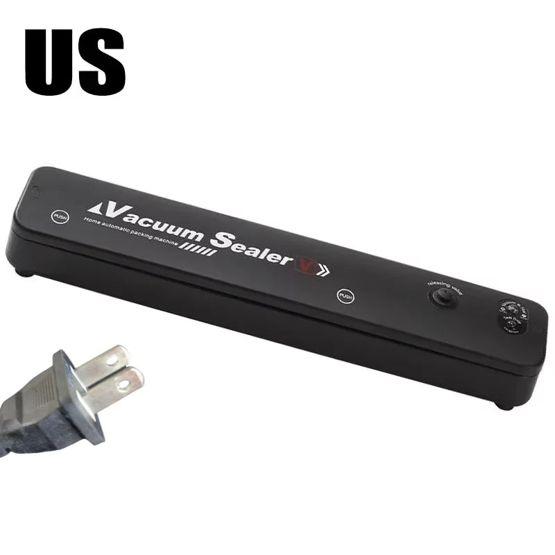 Small Automatic Vacuum Sealer for Food Packaging Compression Sealing Machine for Cooked Food Plastic Sealers Kitchen Storage