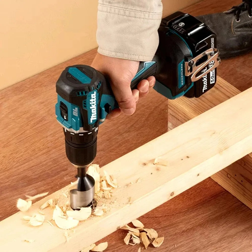 Makita Original EU-Plug- DDF487 10mm Cordless Driver Drill 18V Brushless Electric Impact Screwdriver Rechargeable Power Tool