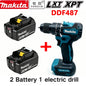 Original Makita Battery DDF487 Cordless Driver Drill Brushless Electric Impact Screwdriver Rechargeable  battery Power Tool