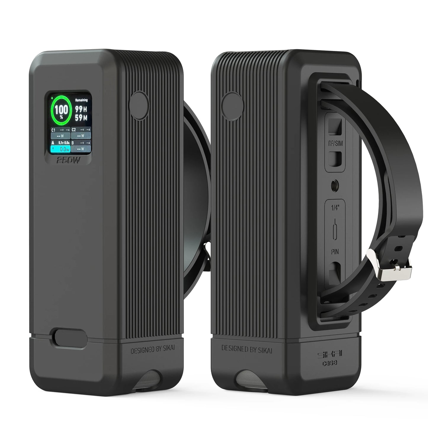 Silicone Case for Anker Prime 27,650mAh 250W/20,000mAh 200W Power Bank TF/SIM card PIN storage Carrying Travel Case Storage Bag