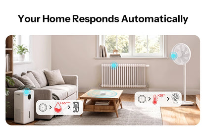 Sonoff Air Pressure Sensor Zigbee Temperature Humidity Barometric Smart Home Indoor Weather Monitor APP Alert Office SNZB-02M