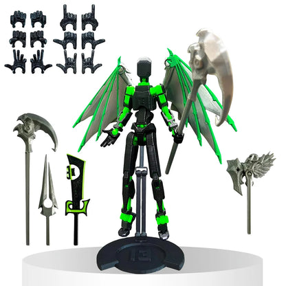 13 3D Printed Action Figure Assembly Completed Multi-Jointed Action Figures Action Figures Toys Desk Decoration Gifts for Him