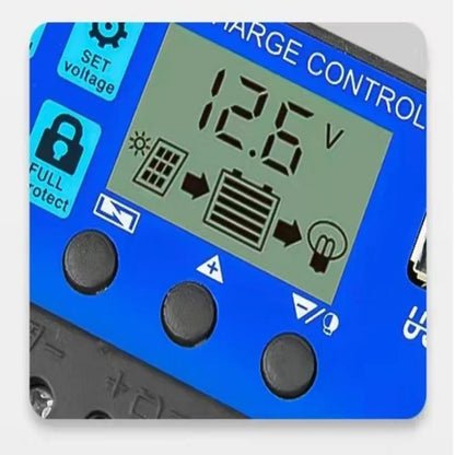 12V/24V 10A 30A PWM Solar Charge Controller - Adjustable LCD Display Timer Setting MPPT Controller for Wholesale Hot Sale