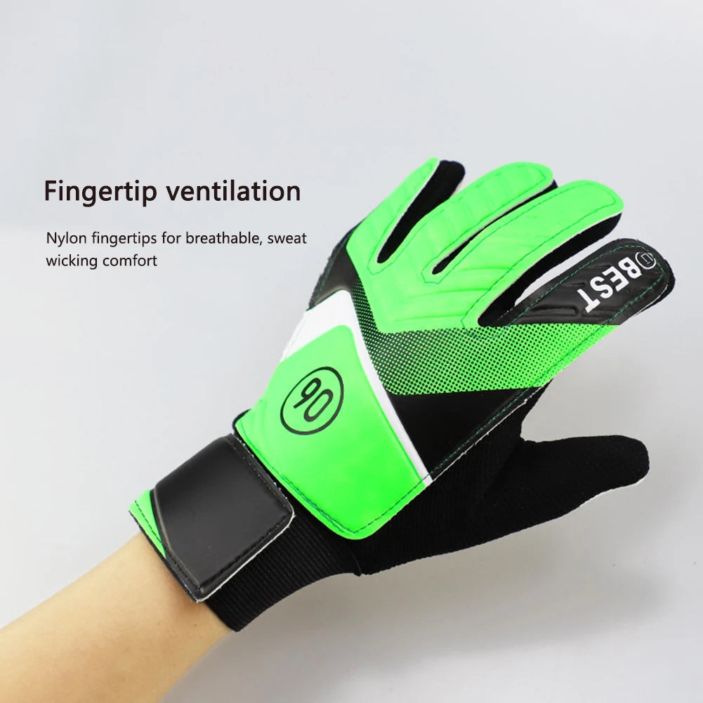 Latex Soccer Hand Protection Gloves Breathable Football Gloves for Kids Boys