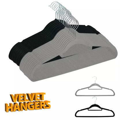 Coat Clothes Clothing Veet Velour Non Slip Flocked Trouser Hangers UK