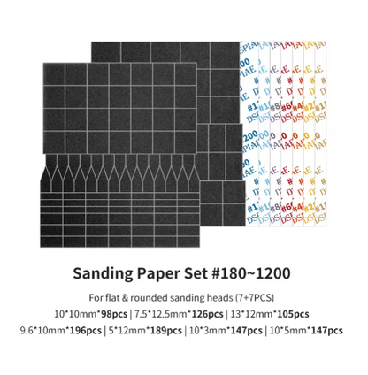DSPIAE MSP-ESS Full Grid Sanding Paper 70×80mm 14PCS for ES-A Reciprocating Sander Model Craft Hobby